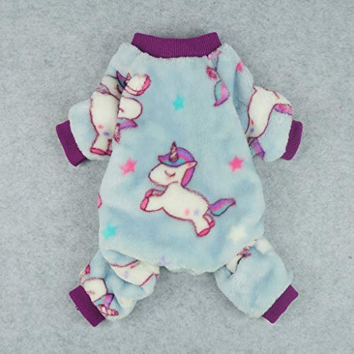 contenido capital álbum de recortes Fitwarm - Pijama para perro, diseño de unicornio, color morado |  BESTMASCOTA.COM