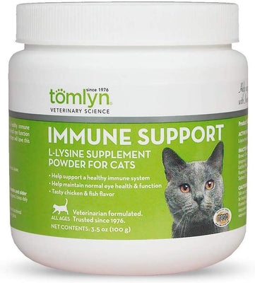 Suplemento inmunitario Tomlyn de L-Lisina en polvo para gatos, 0.22 libras. - BESTMASCOTA.COM
