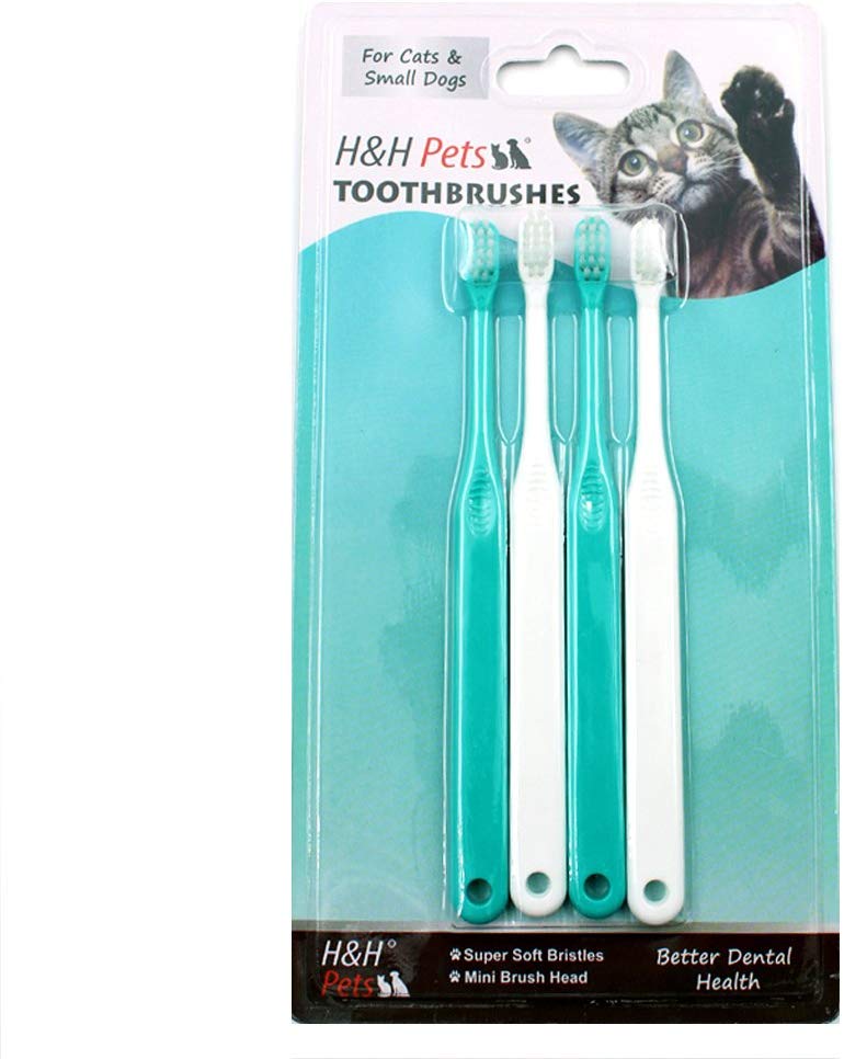 Cepillo de dientes profesional para perros con doble cabezal de