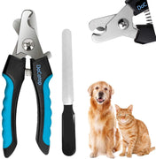 Dog Nail Clippers Pet Nail Trimmers Nail File Set Razor Sharp Blades Safety Guard Sturdy Non Slip Handles Professional Grooming Tool for Large and Small Animals Vet Recommended - BESTMASCOTA.COM