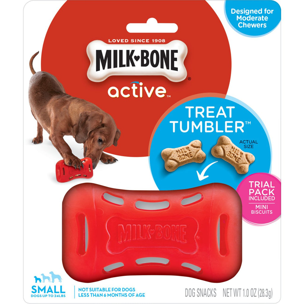 Milk-Bone Biscuit Dispensing Ball, Interactive Dog Toy For Small Dogs 