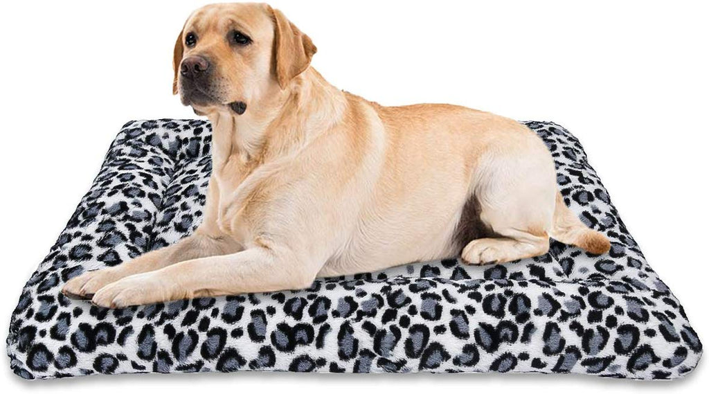 Tapete para cama de perro (21 x 14 pulgadas), almohadilla de felpa suave  para cama de perro, lavable a máquina, tapete para dormir para perro con
