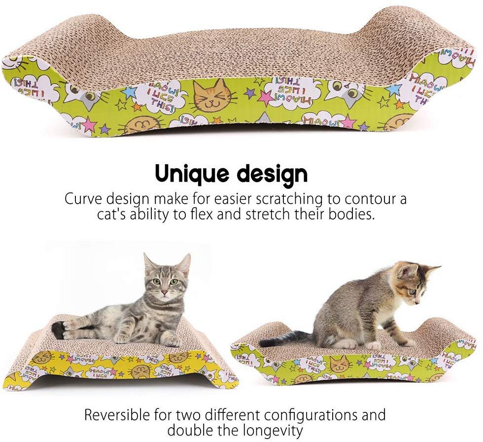 Rascador para gatos, sofá, almohadilla para rascar de cartón, sofá,  tumbona, resistente al desgaste, sofá de cartón a la moda para gatos de  Yuyangstore rascador para gatos