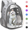 Henkelion - Mochila con cápsula espacial para transportar gatos, perros pequeños o mascotas; adecuada para senderismo, porta mascotas aprobado por aerolíneas color gris