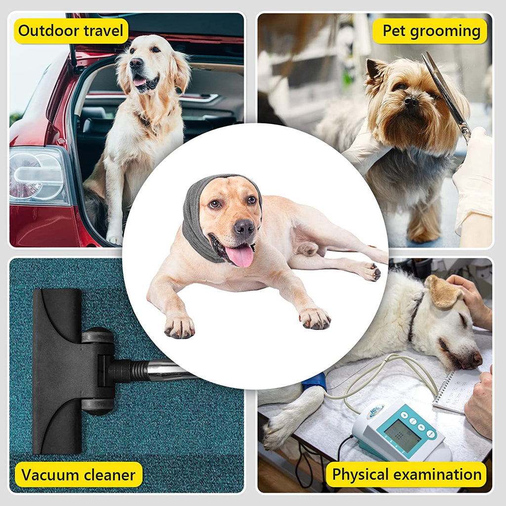 Cubreorejas Para Perros: Reduce El Ruido Y Protege Durante El Baño, Ajustable Y Cómodo