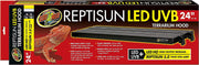 Reptisun - Campana de terrario LED y T5 UV-B con iluminación de 3 módulos con una bombilla T5 de 22 pulgadas, incluye guía DBDPet Pro-Tip
