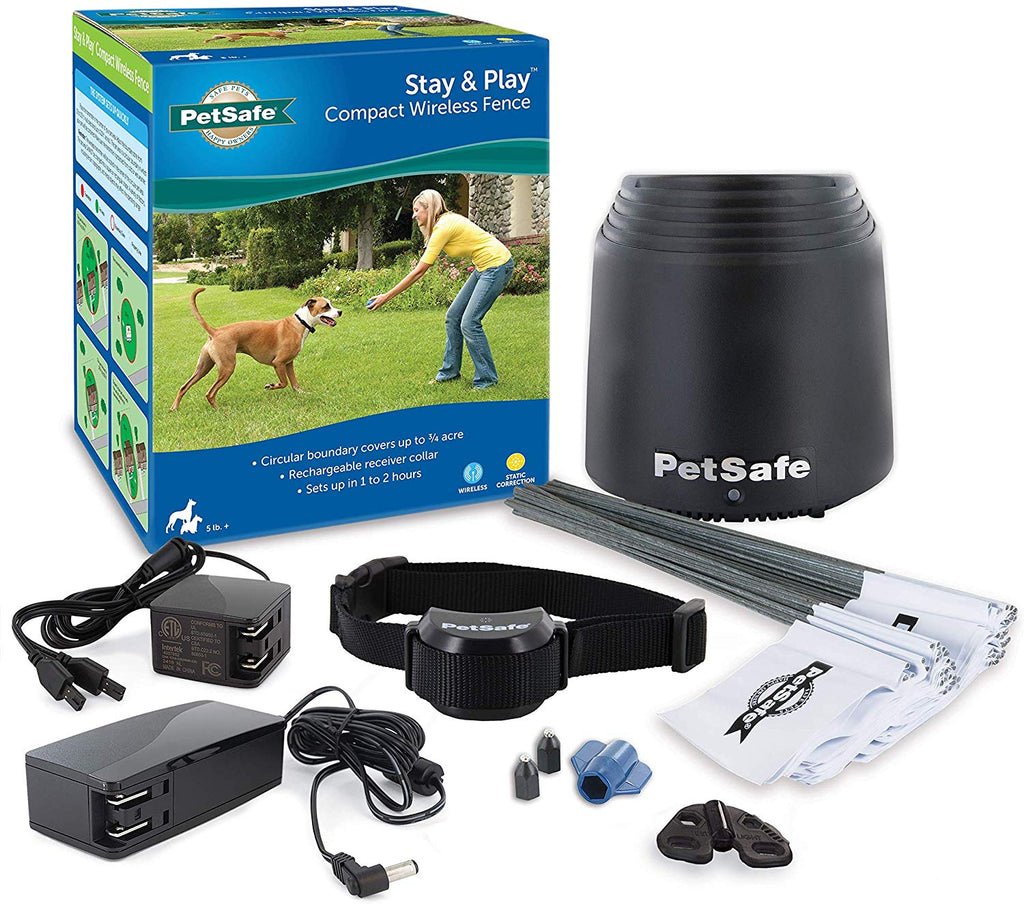 PetSafe Stay Play Compact Wireless Fence for Dogs and Cats