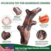 Dog Toys, 3-Pack Indestructible Dog Chew Toys for Aggressive Chewers, Nylon Durable Dog Toys for Medium Large Breed, Bacon Flavored Tough Dog Bones Chew Toys for Super Chewer