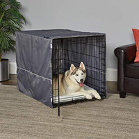 MidWest funda para jaula de perro, funda para jaula de privacidad para perros, se adapta a cajas de perro Midwest, se puede lavar a máquina y secar - BESTMASCOTA.COM
