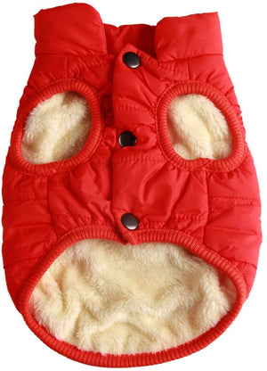 JoyDaog - Chaqueta de forro polar para perro, 2 capas, para cachorro, para invierno y clima frío, suave y resistente al viento, para perros pequeños - BESTMASCOTA.COM