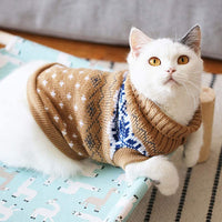 Evursua - Suéter de ropa para gatos, perros pequeños, gatos, ropa de punto de invierno, cálido, suave y de alta elasticidad, apto para mascotas masculinas - BESTMASCOTA.COM