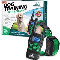 Pet Union PT0Z1 collar de entrenamiento para perros, totalmente impermeable, rango de 1200 pies - BESTMASCOTA.COM