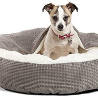 Cama acogedora Best Friends by Sheri, cama de lujo para perros y gatos con cobija, cálida y segura. Brinda apoyo para la cabeza, el cuello y las articulaciones, lavable a máquina, parte inferior resistente al agua - BESTMASCOTA.COM