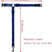 BWOGUE 2 paquetes de correas de seguridad para perros y gatos, para reposacabezas de coche, de nailon, ajustables, para perros, cinturones de seguridad, arnés - BESTMASCOTA.COM