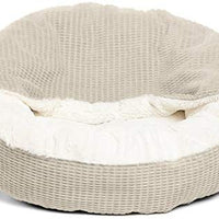 Cama acogedora Best Friends by Sheri, cama de lujo para perros y gatos con cobija, cálida y segura. Brinda apoyo para la cabeza, el cuello y las articulaciones, lavable a máquina, parte inferior resistente al agua - BESTMASCOTA.COM