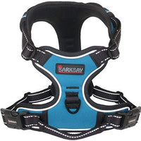 Arnés para perro BARKBAY sin tirones, arnés para perro reflectante con clip frontal y mango de control fácil para caminar, entrenamiento, correr - BESTMASCOTA.COM