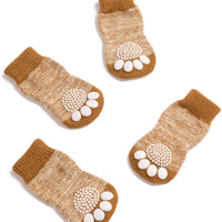 Harfkoko - Calcetines de punto antideslizante para perros y gatos con refuerzo de goma, protector de huella de perro antideslizante y protector de huella de gato para uso en interiores, apto para perros y gatos pequeños y medianos y grandes - BESTMASCOTA.COM