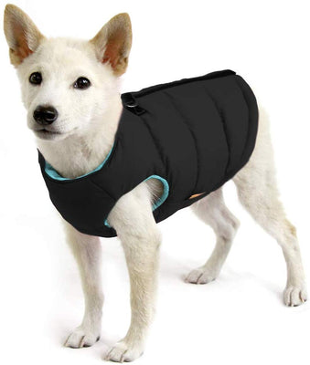 Gooby - Padded Vest, Dog Jacket Coat Sweater with Zipper Closure and Leash Ring - BESTMASCOTA.COM