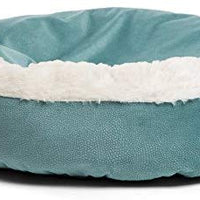 Cama acogedora Best Friends by Sheri, cama de lujo para perros y gatos con cobija, cálida y segura. Brinda apoyo para la cabeza, el cuello y las articulaciones, lavable a máquina, parte inferior resistente al agua - BESTMASCOTA.COM