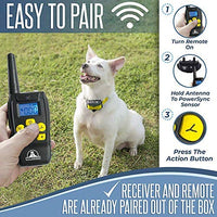 Pet Union PT0Z1 collar de entrenamiento para perros, totalmente impermeable, rango de 1200 pies - BESTMASCOTA.COM