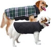 MIGOHI Dog Jackets for Winter Windproof Waterproof Reversible Dog Coat for Cold Weather British Style Plaid Warm Dog Vest for Small Medium Large Dogs - BESTMASCOTA.COM