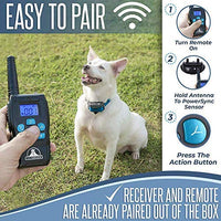 Pet Union PT0Z1 collar de entrenamiento para perros, totalmente impermeable, rango de 1200 pies - BESTMASCOTA.COM