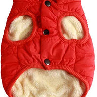 JoyDaog - Chaqueta de forro polar para perro, 2 capas, para cachorro, para invierno y clima frío, suave y resistente al viento, para perros pequeños - BESTMASCOTA.COM