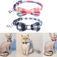 Collar de gato con lazo y campana para gato, ajustable, para mascotas y gatos. - BESTMASCOTA.COM