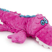 GoDog Just for Me Gators - Peluche de perro con protector para masticar - BESTMASCOTA.COM