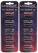 10 4LR44 6V Baterías Alcalinas para perro collares de choque/entrenamiento por Loopacell. - BESTMASCOTA.COM