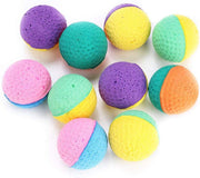 10 pelotas de látex para gatos, gatitos y mascotas, coloridas pelotas de espuma para rascar juguetes, juguetes interactivos para jugar con juguetes, para gatos, perros, cachorros, gatitos, mascotas, regalo novedoso - BESTMASCOTA.COM