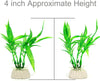 10 unidades) Acuario Artificial Plantas, pequeño tamaño 4 inch Altura aproximada Comsun Fish Tank Decoración Home Decoración de plástico verde - BESTMASCOTA.COM