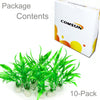10 unidades) Acuario Artificial Plantas, pequeño tamaño 4 inch Altura aproximada Comsun Fish Tank Decoración Home Decoración de plástico verde - BESTMASCOTA.COM
