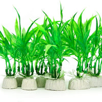 10 unidades) Acuario Artificial Plantas, pequeño tamaño 4 inch Altura aproximada Comsun Fish Tank Decoración Home Decoración de plástico verde - BESTMASCOTA.COM