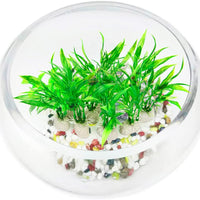 10 unidades) Acuario Artificial Plantas, pequeño tamaño 4 inch Altura aproximada Comsun Fish Tank Decoración Home Decoración de plástico verde - BESTMASCOTA.COM
