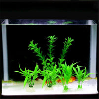 10 unidades) Acuario Artificial Plantas, pequeño tamaño 4 inch Altura aproximada Comsun Fish Tank Decoración Home Decoración de plástico verde - BESTMASCOTA.COM
