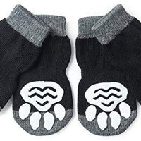 Harfkoko - Calcetines de punto antideslizante para perros y gatos con refuerzo de goma, protector de huella de perro antideslizante y protector de huella de gato para uso en interiores, apto para perros y gatos pequeños y medianos y grandes - BESTMASCOTA.COM