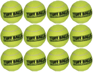 12 Bolas Tuff Balls, juguetes para perros con fuerza industrial, Amarillo - BESTMASCOTA.COM