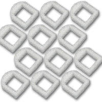 12 prefiltros de espuma para fuente de agua Drinkwell Lotus, Avalon o Pagoda de acero inoxidable 360 (color blanco) - BESTMASCOTA.COM