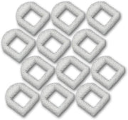 12 prefiltros de espuma para fuente de agua Drinkwell Lotus, Avalon o Pagoda de acero inoxidable 360 (color blanco) - BESTMASCOTA.COM