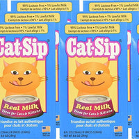 (12 unidades) Cat SIP Real Treat de leche para gatos y gatitos, 8 oz - BESTMASCOTA.COM