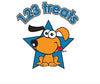 123 Treats – Rodilleras de hueso para perro, 100% natural y de larga duración, para masticar carne de vacuno para perros, alimento de césped, carne de vacuno salada para mascotas, tamaños variados, ideal para perros pequeños y grandes - BESTMASCOTA.COM