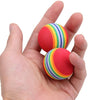 12pcs Esponja Ball Cat Toy suave espuma de arco iris Play bolas interactivo Gatitos Pet juguetes - BESTMASCOTA.COM