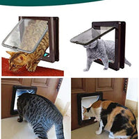 Puerta de mascota para gatos, puertas de gato para puertas interiores y puertas exteriores, 3 tamaños de opciones - BESTMASCOTA.COM