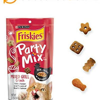 Purina Friskies Party Mix Adult Cat Treats - (4) 10 oz. Pouches - BESTMASCOTA.COM