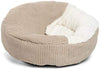 Cama acogedora Best Friends by Sheri, cama de lujo para perros y gatos con cobija, cálida y segura. Brinda apoyo para la cabeza, el cuello y las articulaciones, lavable a máquina, parte inferior resistente al agua - BESTMASCOTA.COM