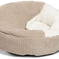 Cama acogedora Best Friends by Sheri, cama de lujo para perros y gatos con cobija, cálida y segura. Brinda apoyo para la cabeza, el cuello y las articulaciones, lavable a máquina, parte inferior resistente al agua - BESTMASCOTA.COM