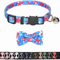 M-YOUNG Collar para gato con campana y pajarita, collares de seguridad ajustables para cachorro de gatito (6.7 in a 10,8 pulgadas) - BESTMASCOTA.COM