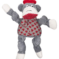 HuggleHounds - Juguete de peluche chirriante para perros con nudos para masticadores agresivos - BESTMASCOTA.COM