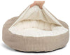 Cama acogedora Best Friends by Sheri, cama de lujo para perros y gatos con cobija, cálida y segura. Brinda apoyo para la cabeza, el cuello y las articulaciones, lavable a máquina, parte inferior resistente al agua - BESTMASCOTA.COM